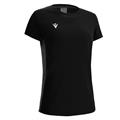 Lute Womens Cotton T-shirt BLK/ANT S T-skjorte med feminint snitt
