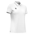 Melody polo WHT/GRY XS Poloskjorte - Dame