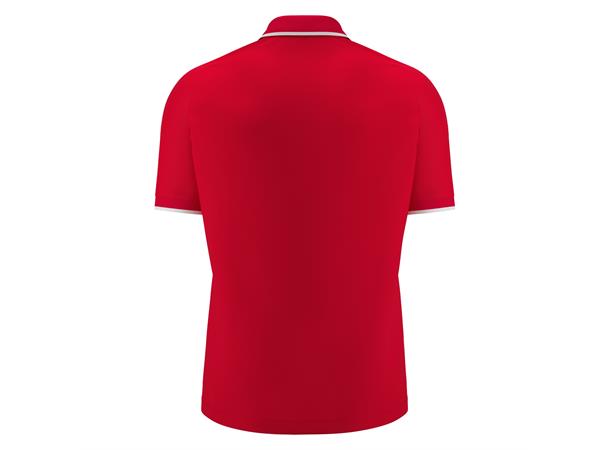 Aulos Polo RED/WHT 3XL Teknisk poloskjorte - Unisex 