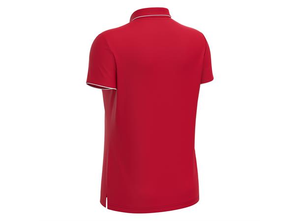 Melody polo RED/WHT 3XS Poloskjorte - Dame 
